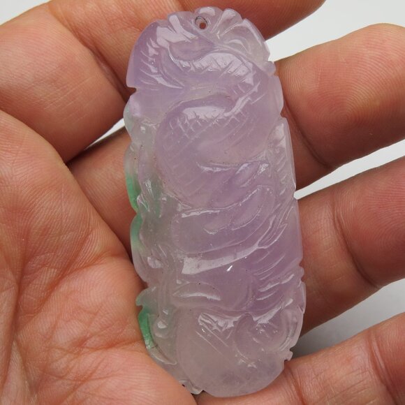 Jade Hand Made Carved Pendant
